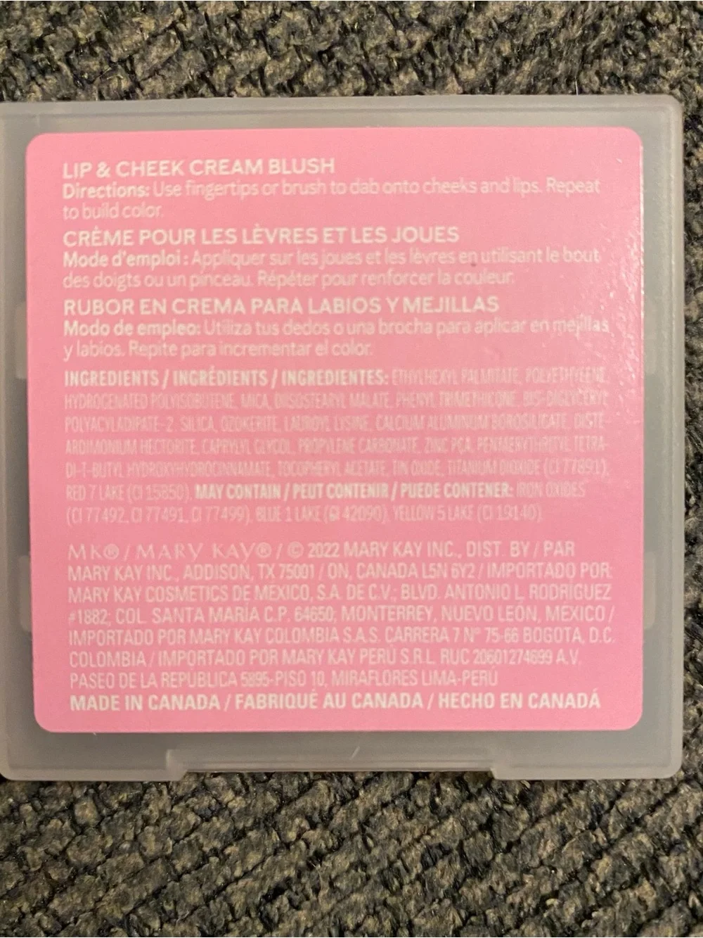 Mary Kay Lip & Cheek Cream Blush — Mauve Sunset